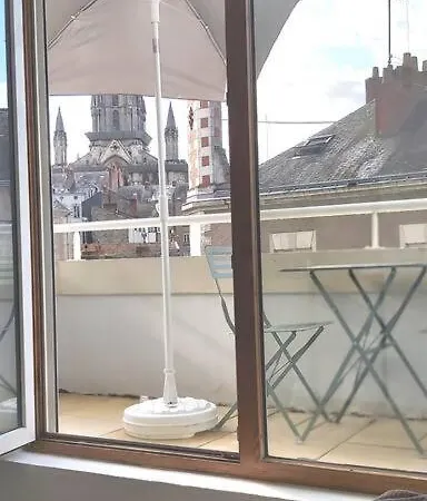 Cosy Studio Centre-Ville, Balcon Nantes Extérieur photo